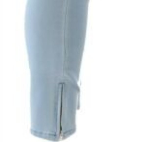NWT MARTHA STEWART ZIP ANKLE JEANS LIGHT INDIGO - Picture 6 of 14